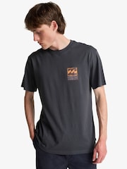 Billabong Blue Stamp Backprint Graphic Logo Short Sleeve T-Shirt - Image 1 of 4