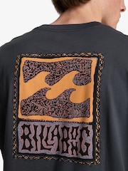 Billabong Blue Stamp Backprint Graphic Logo Short Sleeve T-Shirt - Image 4 of 4