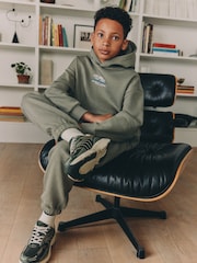 Soft Green Back Print Relaxed Fit Heavy Weight Hoody Jogger Set (3-16yrs) - Image 2 of 4