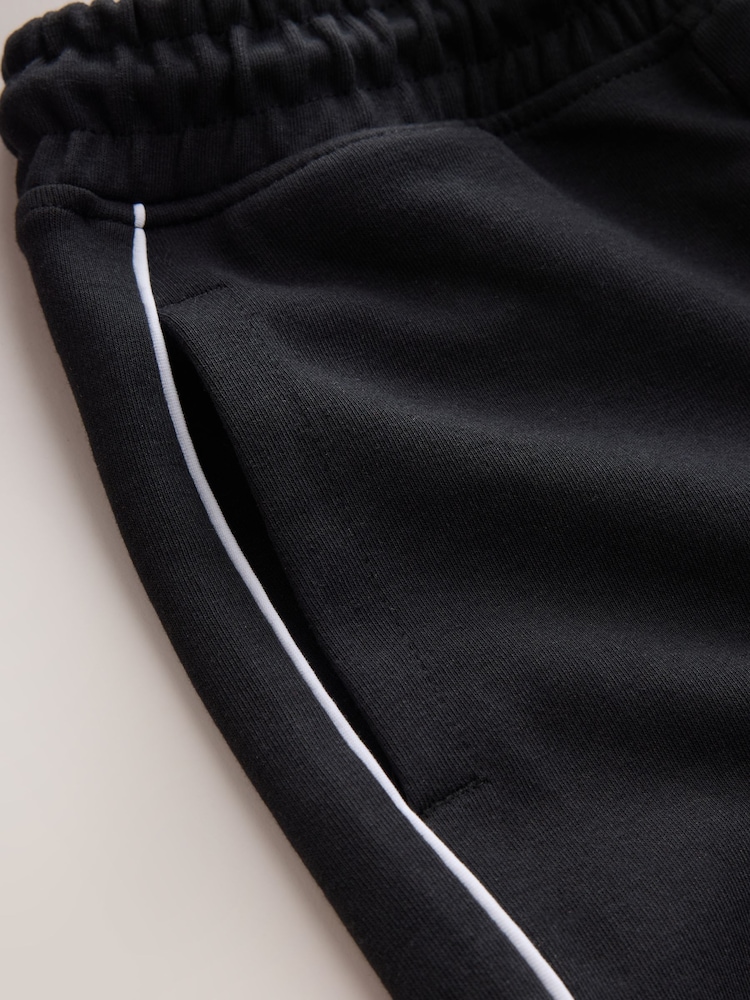 Black Sporty Zip Through Joggers Set (3-16yrs) - Image 5 of 5 Black Sporty Zip Through Joggers Set (3-16yrs) - Image 5 of 5