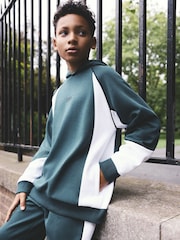 Green Colourblock Joggers & Hoodie Set (3-16yrs) - Image 2 of 6