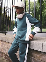 Green Colourblock Joggers & Hoodie Set (3-16yrs) - Image 3 of 6