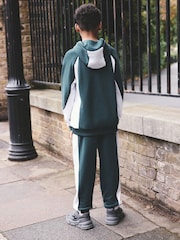 Green Colourblock Joggers & Hoodie Set (3-16yrs) - Image 6 of 6