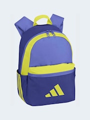 adidas Purple/Yellow 3 Bar Kids Backpack - Image 1 of 1