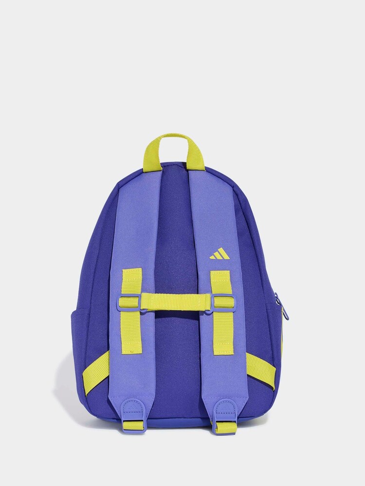 adidas Purple/Yellow 3 Bar Kids Backpack - Image 2 of 6 adidas Purple/Yellow 3 Bar Kids Backpack - Image 2 of 6
