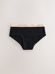 Black with Bright Waistband Hipster Briefs 5 Pack (3-16yrs) - Image 3 of 9