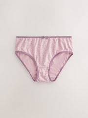 Purple Ditsy Print Briefs 5 Pack (1.5-16yrs) - Image 5 of 9