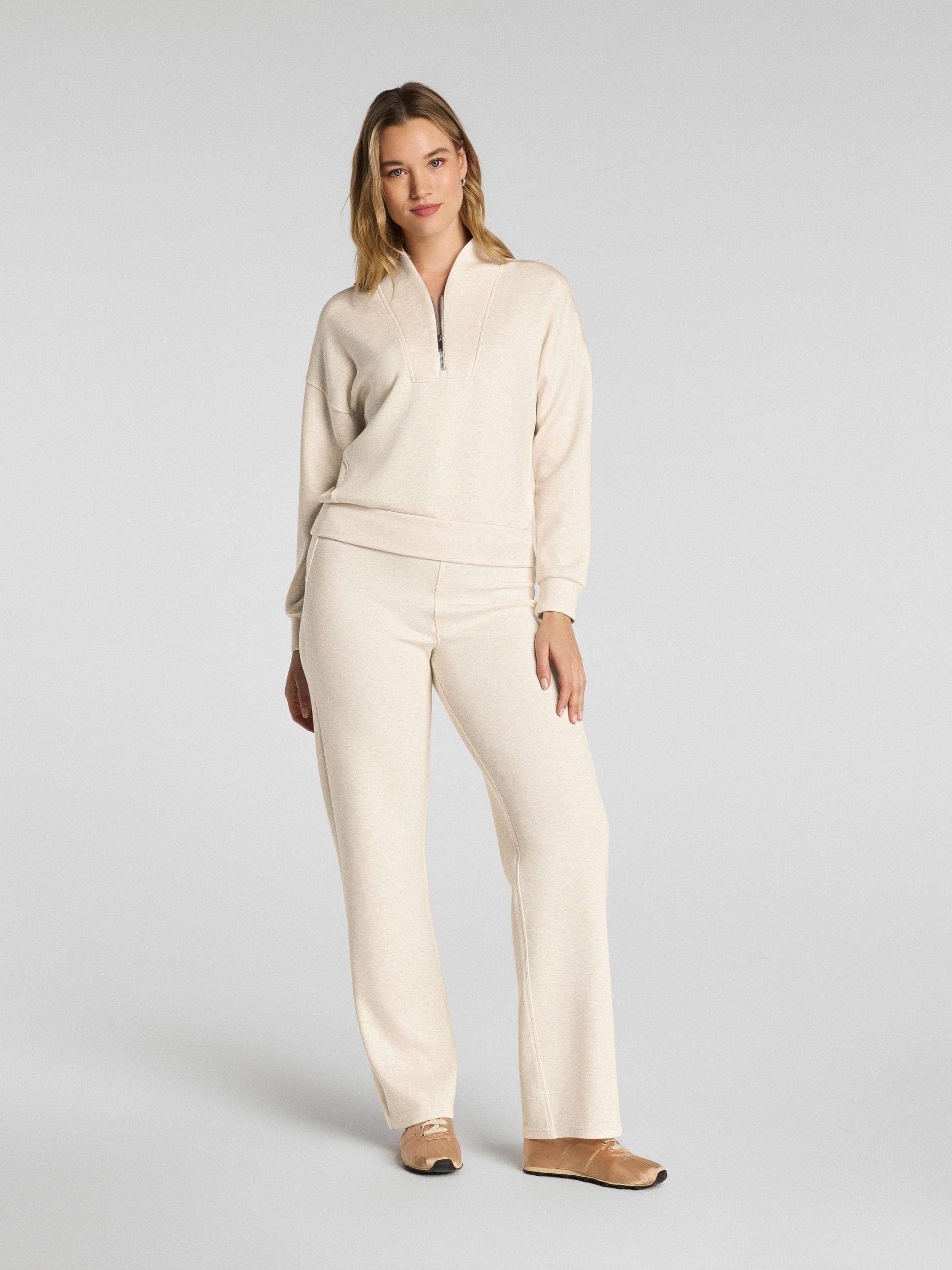Buy SPANX Cream AirEssentials® Half Zip Sweatshirt from the Next