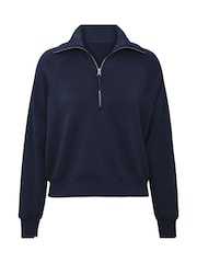 SPANX Blue AirEssentials® Half Zip Sweat Top - Image 6 of 6