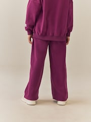 Rosa ciruela - Pantalones de chándal de pierna ancha (3-16 años) - Imagen 3 de 4