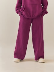 Rosa ciruela - Pantalones de chándal de pierna ancha (3-16 años) - Imagen 4 de 4