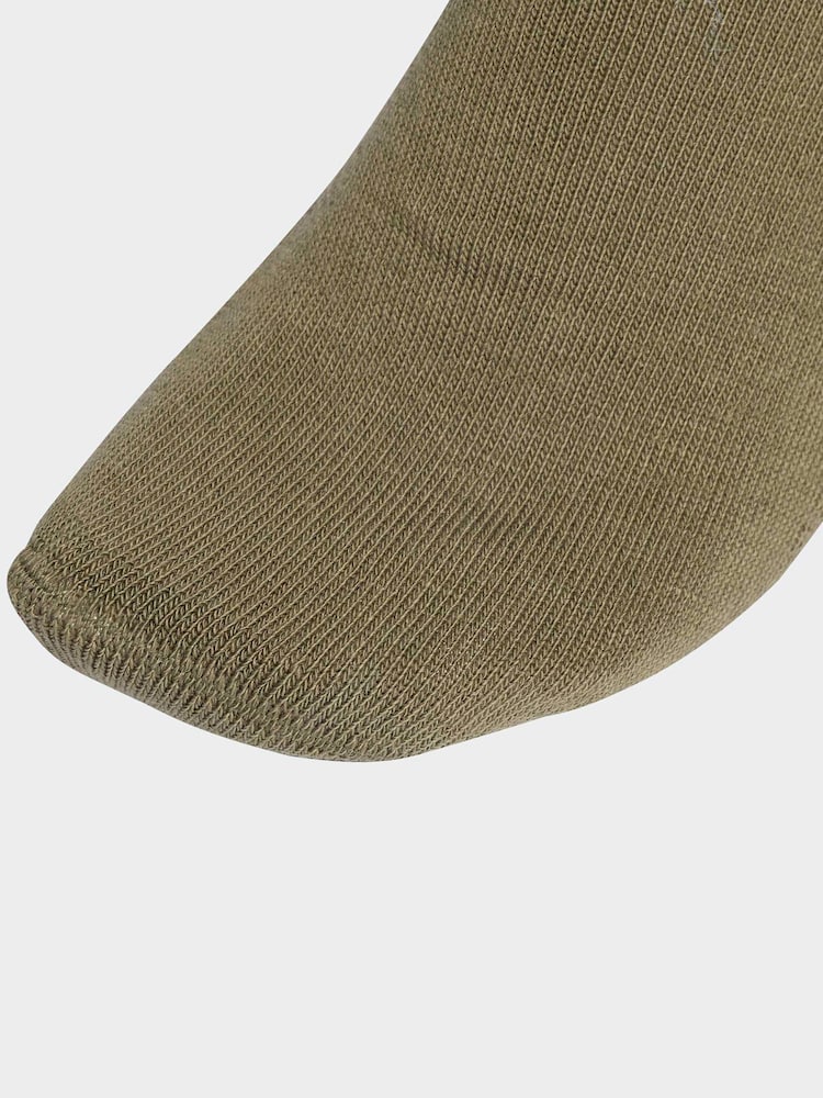 adidas Originals Dark Green Mid Ankle Socks 3 Pack - Image 3 of 3