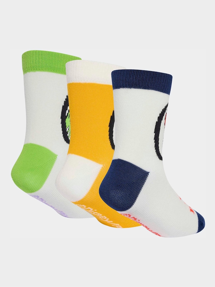 adidas Grey/White Kids Disney Toy Story Crew Socks 3 Pack - Image 2 of 4 adidas Grey/White Kids Disney Toy Story Crew Socks 3 Pack - Image 2 of 4