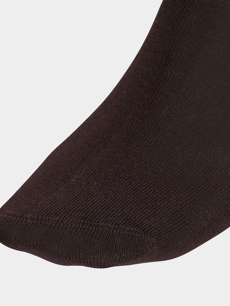 adidas Originals White 3-Stripes Cushioned Sportswear Low-Cut Socks 3 Pack - Image 4 of 4