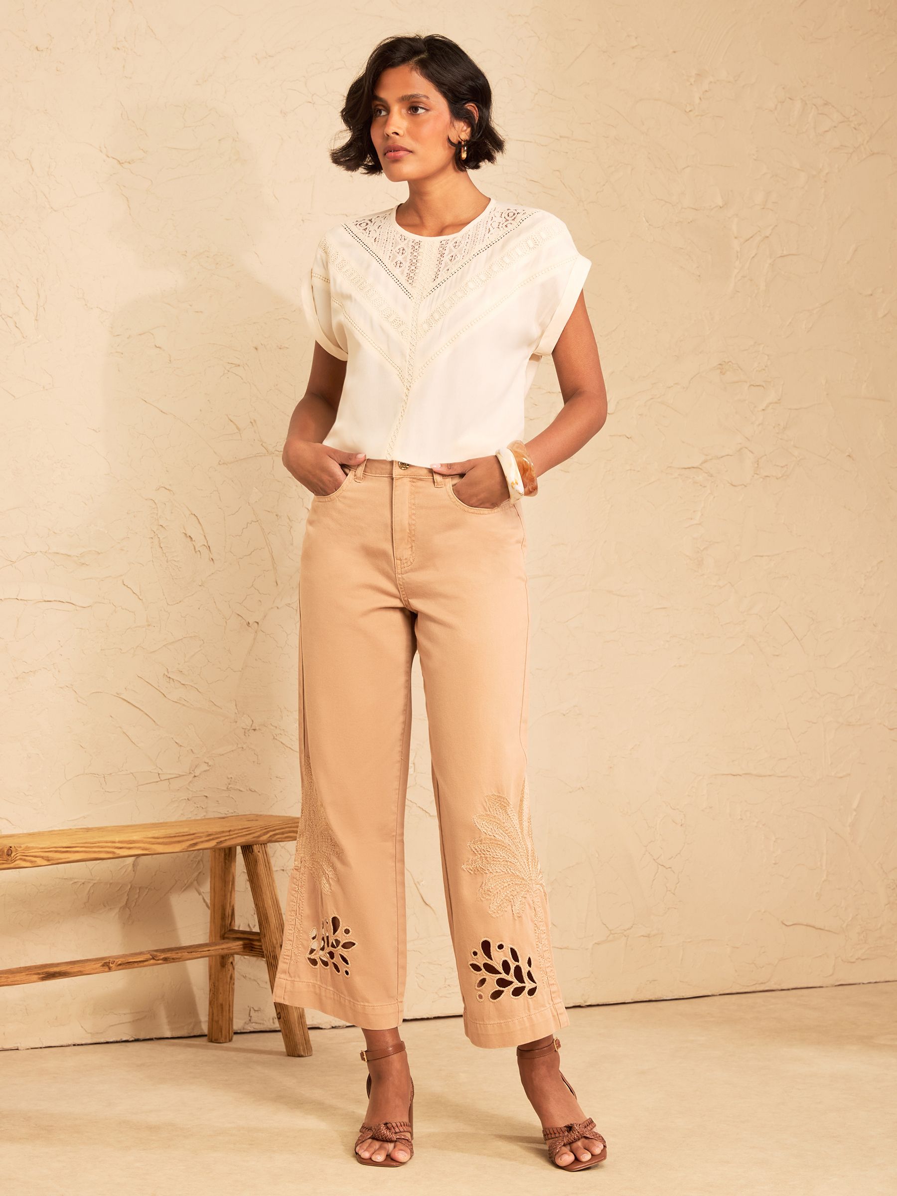Buy Love & Roses Ivory Lace T-Shirt from Next USA