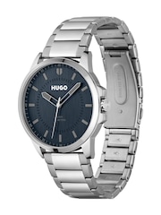 HUGO Silver Tone FIRST Stainless Steel Bracelet Watch - Image 3 of 4