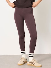 FatFace Meribel Plain Brown Leggings - Image 1 of 7