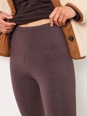 FatFace Meribel Plain Brown Leggings - Image 3 of 7