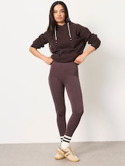 FatFace Meribel Plain Brown Leggings - Image 4 of 7