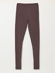 FatFace Meribel Plain Brown Leggings - Image 7 of 7