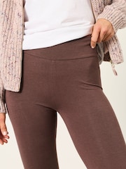 FatFace Meribel Chocolate Brown High Rise Leggings - Image 3 of 6