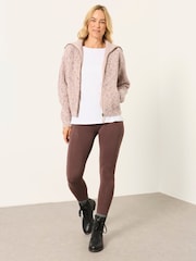 FatFace Meribel Chocolate Brown High Rise Leggings - Image 4 of 6