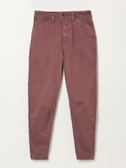 FatFace Bella Plum Purple Chino Tapered Trousers - Image 5 of 5