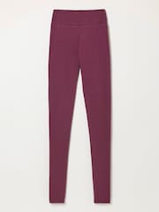 FatFace Meribel Plum Purple High Rise Leggings - Image 6 of 6