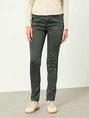 FatFace HAYLE Green Denim Five pocket Trousers - Image 1 of 5