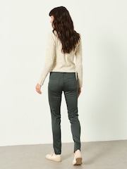 FatFace HAYLE Green Denim Five pocket Trousers - Image 2 of 5