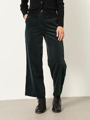 მწვანე - FatFace Wide Leg Cord Trousers - სურათი 1 6-დან