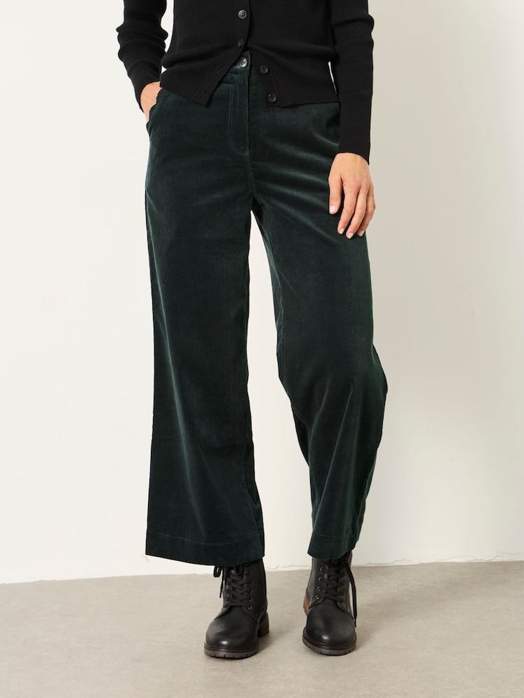 მწვანე - FatFace Wide Leg Cord Trousers - სურათი 1 6-დან მწვანე - FatFace Wide Leg Cord Trousers - სურათი 1 6-დან