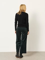 მწვანე - FatFace Wide Leg Cord Trousers - სურათი 2 6-დან