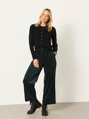 მწვანე - FatFace Wide Leg Cord Trousers - სურათი 4 6-დან