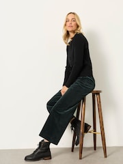 მწვანე - FatFace Wide Leg Cord Trousers - სურათი 5 6-დან