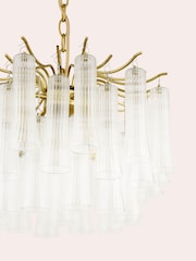 Laura Ashley Brass Penlee 4 Light Matt Antique Chandelier - Image 6 of 6