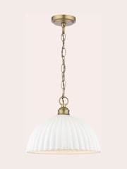 Laura Ashley Brass Durford 1 Large Matt Antique Light Pendant - Image 6 of 6