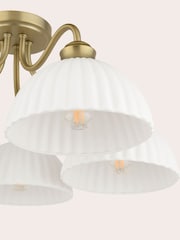 Laura Ashley Brass Brass Durford 5 Light Semi Flush Matt Antique Ceiling Light - Image 4 of 6