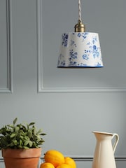 Laura Ashley Blue China Rose 1 Light Pendant - Image 2 of 6