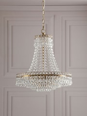 Laura Ashley Brass Enid 5 Light Chandelier Matt Antique Matt Antique - Image 2 of 6