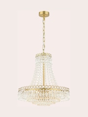 Laura Ashley Brass Enid 5 Light Chandelier Matt Antique Matt Antique - Image 3 of 6