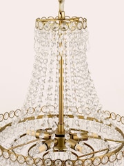 Laura Ashley Brass Enid 5 Light Chandelier Matt Antique Matt Antique - Image 4 of 6