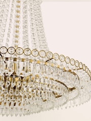 Laura Ashley Brass Enid Grande Matt Antique 5 Light Chandelier - Image 5 of 5