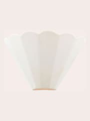 Laura Ashley White Scallop Wall Light - Image 3 of 6