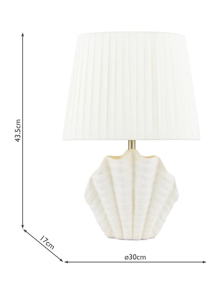Laura Ashley White White Shell Table Lamp - Image 6 of 6 Laura Ashley White White Shell Table Lamp - Image 6 of 6