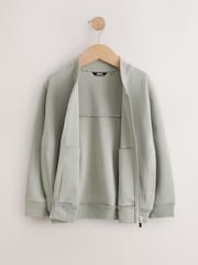 Punto Interlock verde suave - Chaqueta bomber de vestir (3-16años) - Imagen 2 de 5
