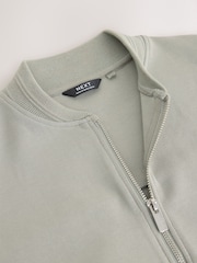 Punto Interlock verde suave - Chaqueta bomber de vestir (3-16años) - Imagen 4 de 5