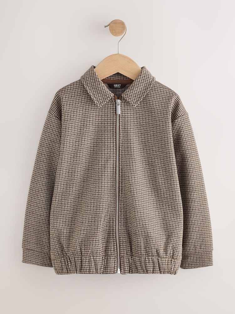 Brown Check Smart Shacket (3-16yrs) - Image 1 of 4 Brown Check Smart Shacket (3-16yrs) - Image 1 of 4