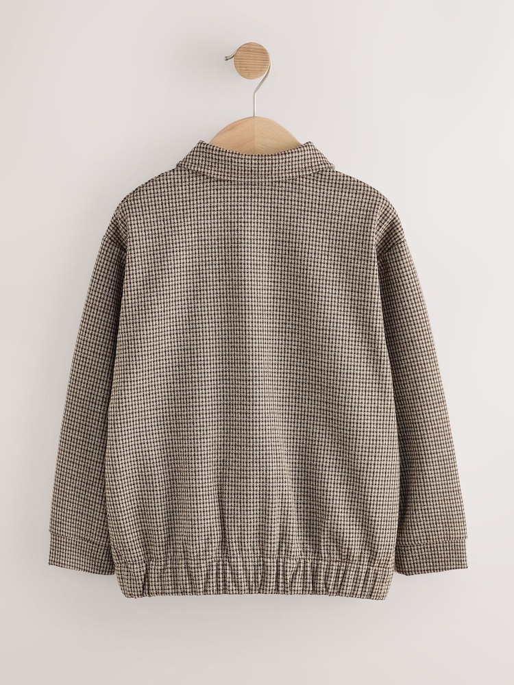 Brown Check Smart Shacket (3-16yrs) - Image 2 of 4 Brown Check Smart Shacket (3-16yrs) - Image 2 of 4