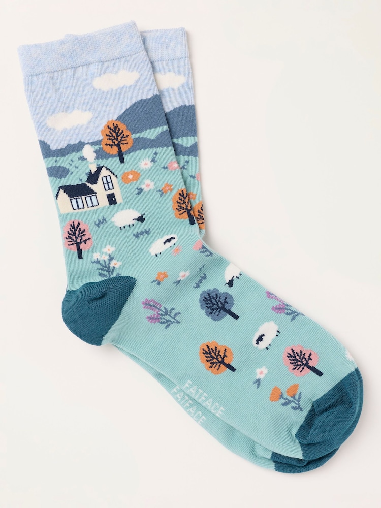 Chaussettes scène de mouton FatFace - Image 1 de 2